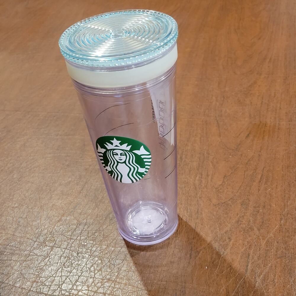 Starbucks Clear Venti Double Wall Acrylic Cold Cup Tumbler 24oz